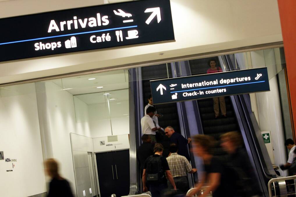 Passengers at Sydney Airport. Photo: Louie Douvis