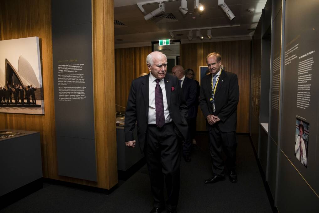 Former Prime Minister John Howard at the opening of the Howard Library at Old Parliament House in Canberra on December 4, 2018. Photo: Dominic Lorrimer 