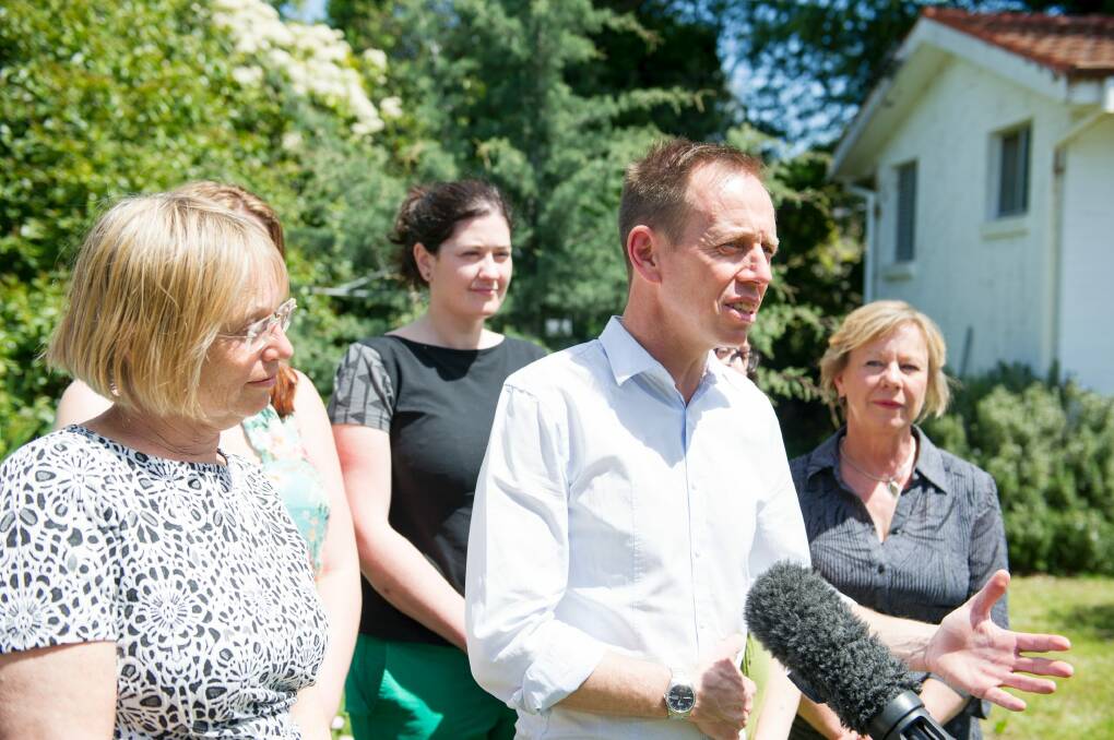 Leader Shane Rattenbury was pleased with the performance of the Greens in the ACT election. Photo: Jay Cronan