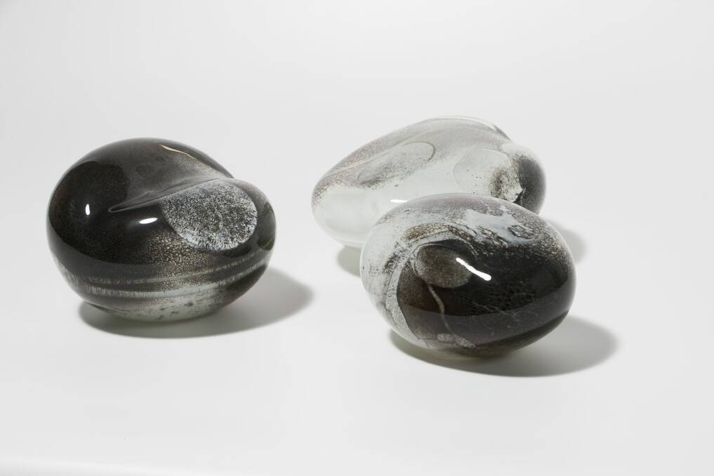 The 2010 Waterhouse Natural Science Art Prize winner Flood Stones, by Nikki Main. Photo: Supplied