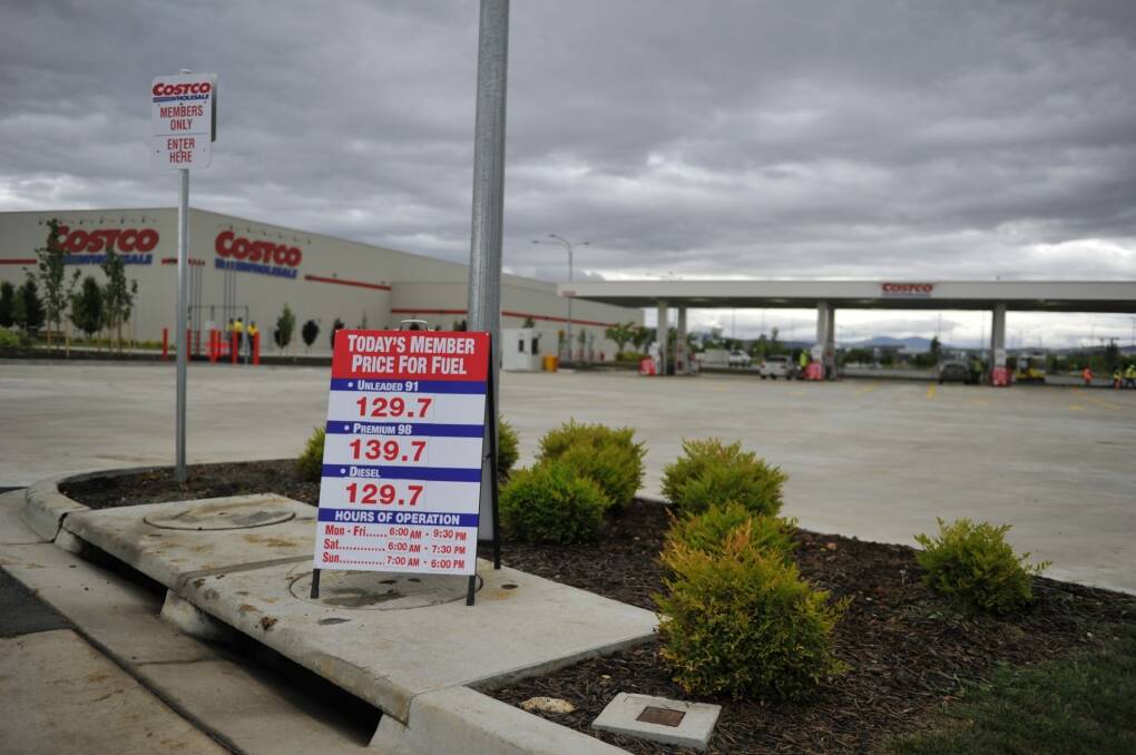 Costco fuel station opens in Canberra Photo: Jay Cronan