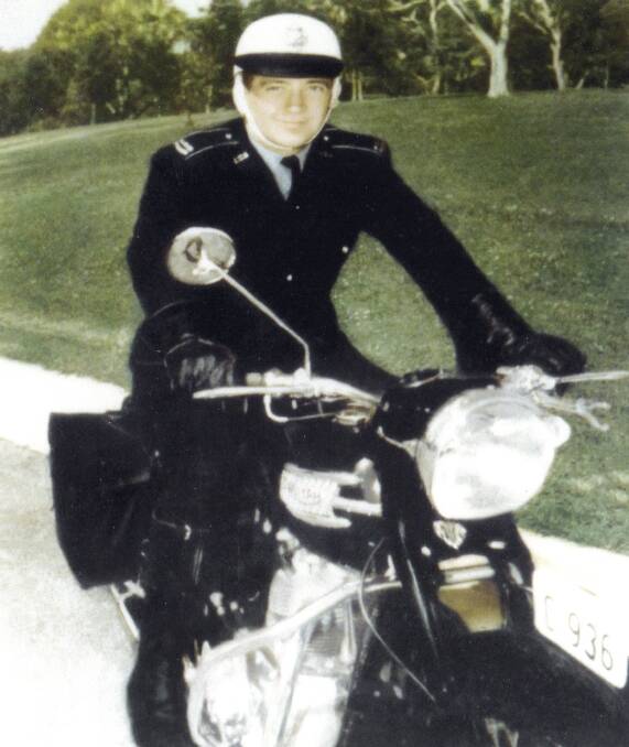 Neil Graham on patrol outside the War Memorial in the 1960s. Photo: Neil Graham