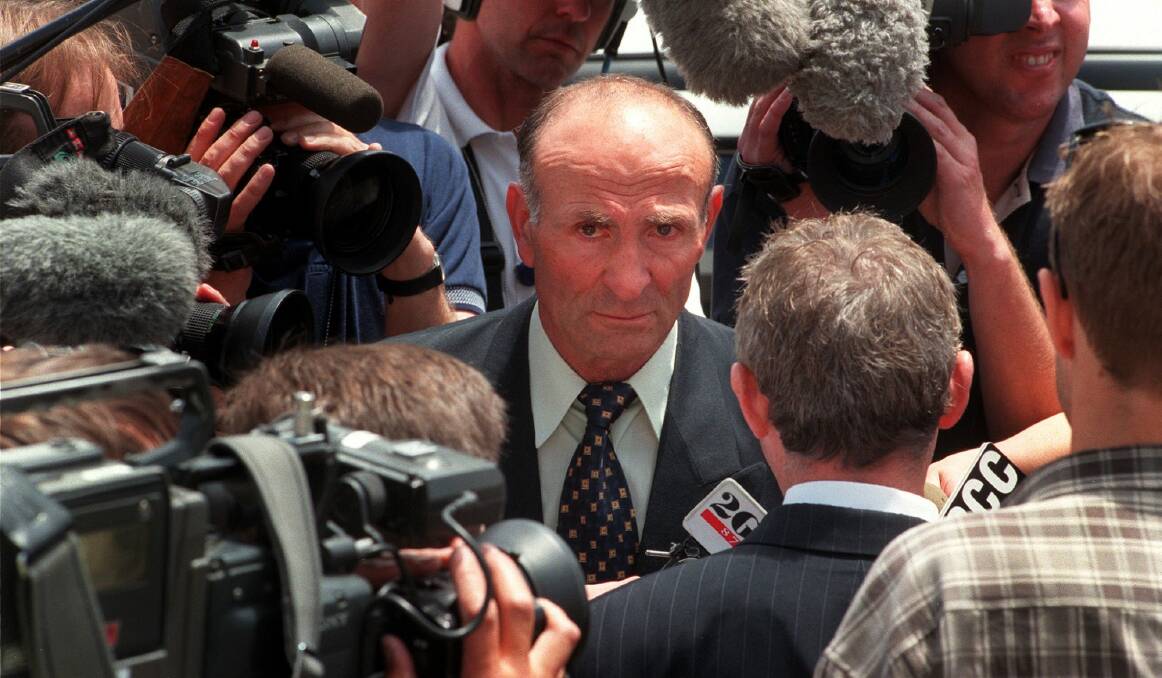 Katie Bender's father Mato in 1999 on the last day of the inquest into her death.