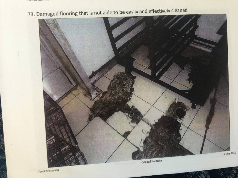 Damaged floors that cannot be cleaned properly. Photo: Supplied