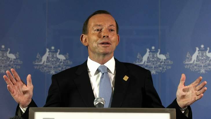 PM Tony Abbott. Photo: Alex Ellinghausen
