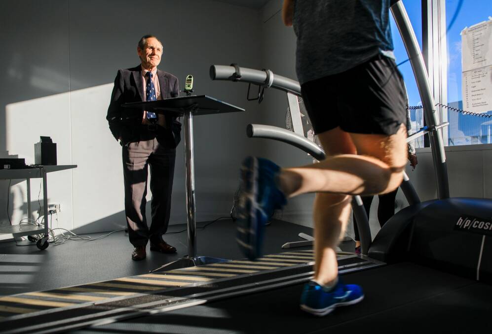 Sports scientist Dick Telford at the University of Canberra Research Institute for Sport and Exercise (UCRISE).  Photo: Sitthixay Ditthavong