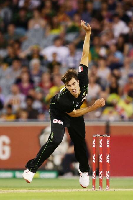 Australian fast bowler Pat Cummins has been named in the PM's XI  to face England. Photo: Getty Images