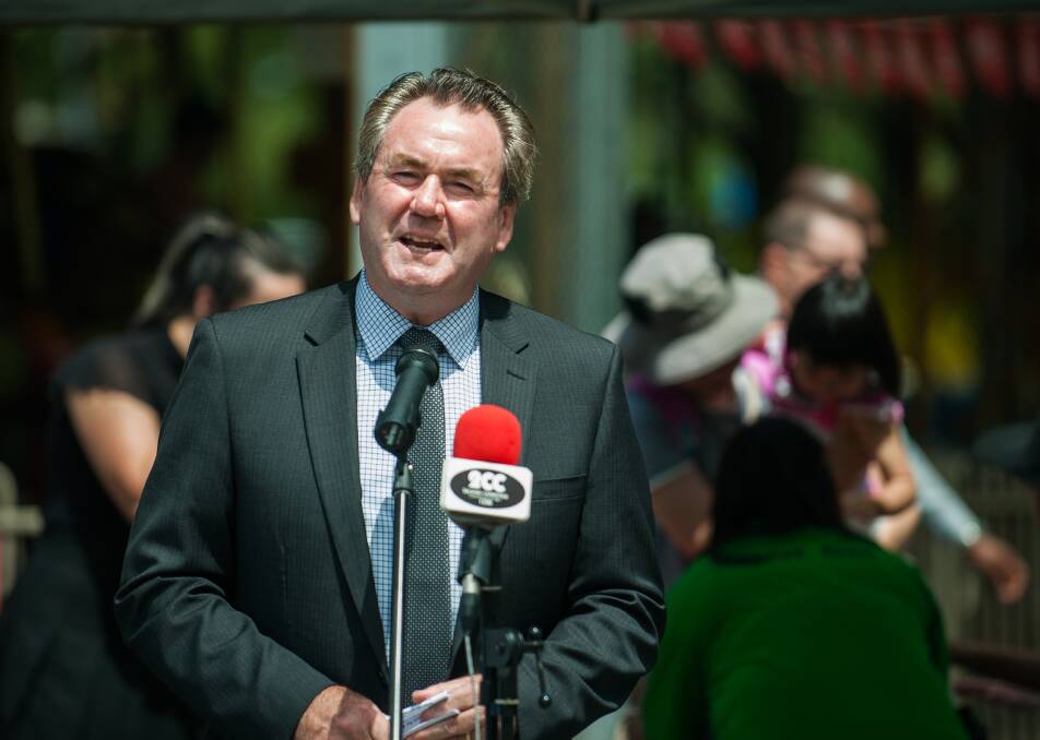 Paul Walshe at the launch of the Royal Canberra Show in 2016. Photo: Elesa Kurtz