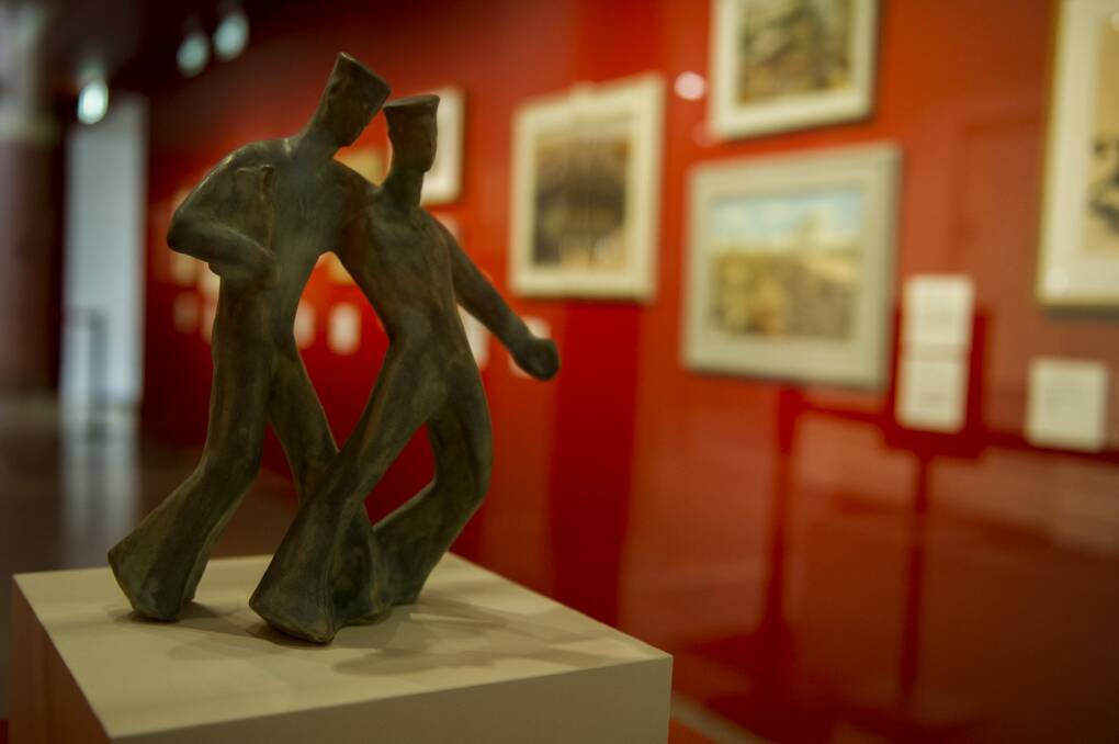 <i>Reality in flames</i> showcases works by leading official war artists. Photo: Jay Cronan