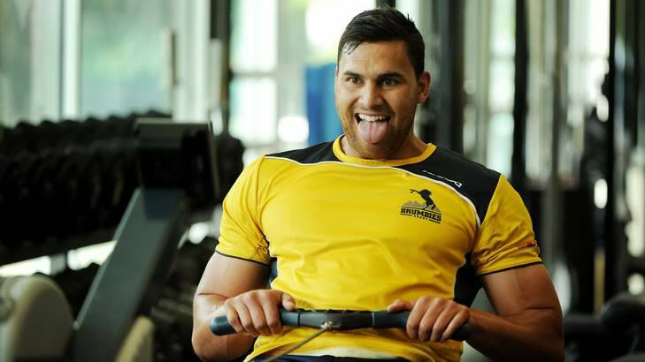 Jordan Smiler is part of the Brumbies extended player squad program, but will start at blindside flanker against the Highlanders on Friday. Photo: Colleen Petch COP