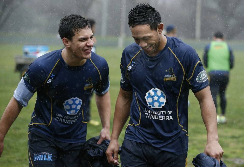 Changing of the guard: the Brumbies are searching for playmakers to replace Matt Toomua and Christian Lealiifano. Photo: Jeffrey Chan