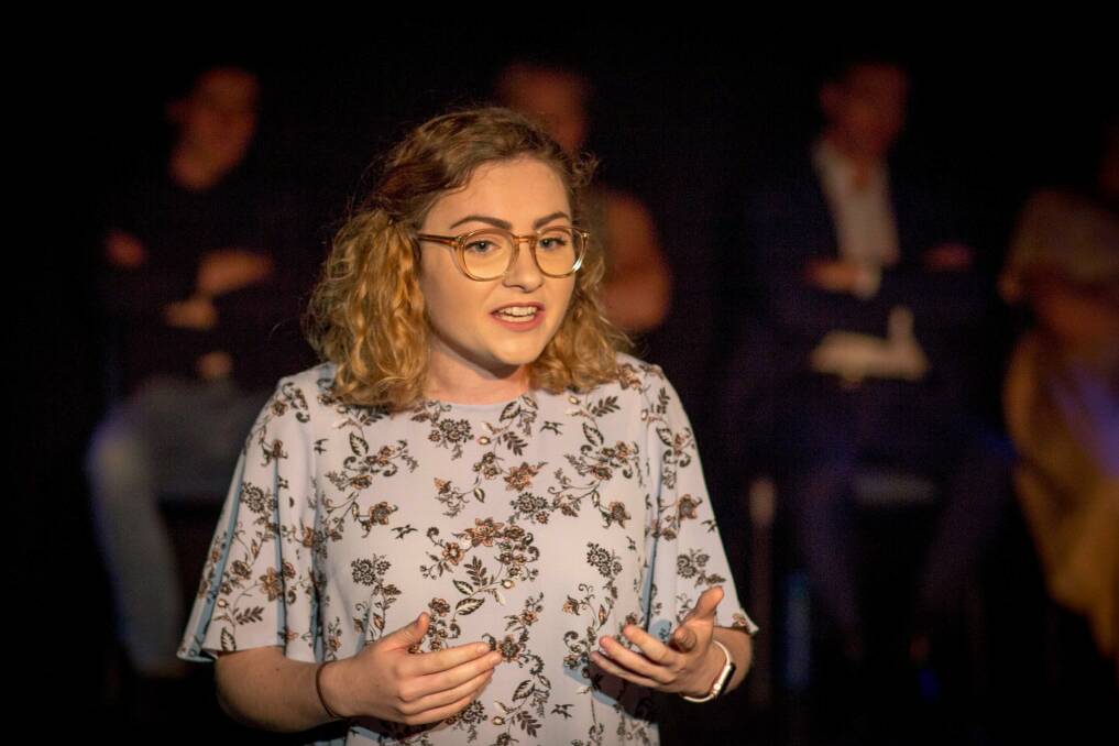 Glynis Stokes performs <i>5 Minutes on Tinder</i> written by Kirsty Budding  Photo: Greg Gould