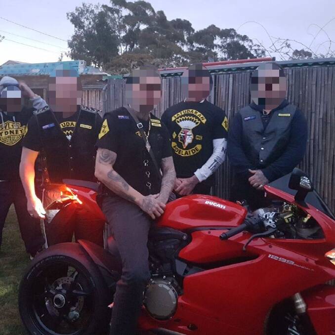Members of the Satudarah MC Canberra on the Facebook profile of a former president. Photo: Facebook
