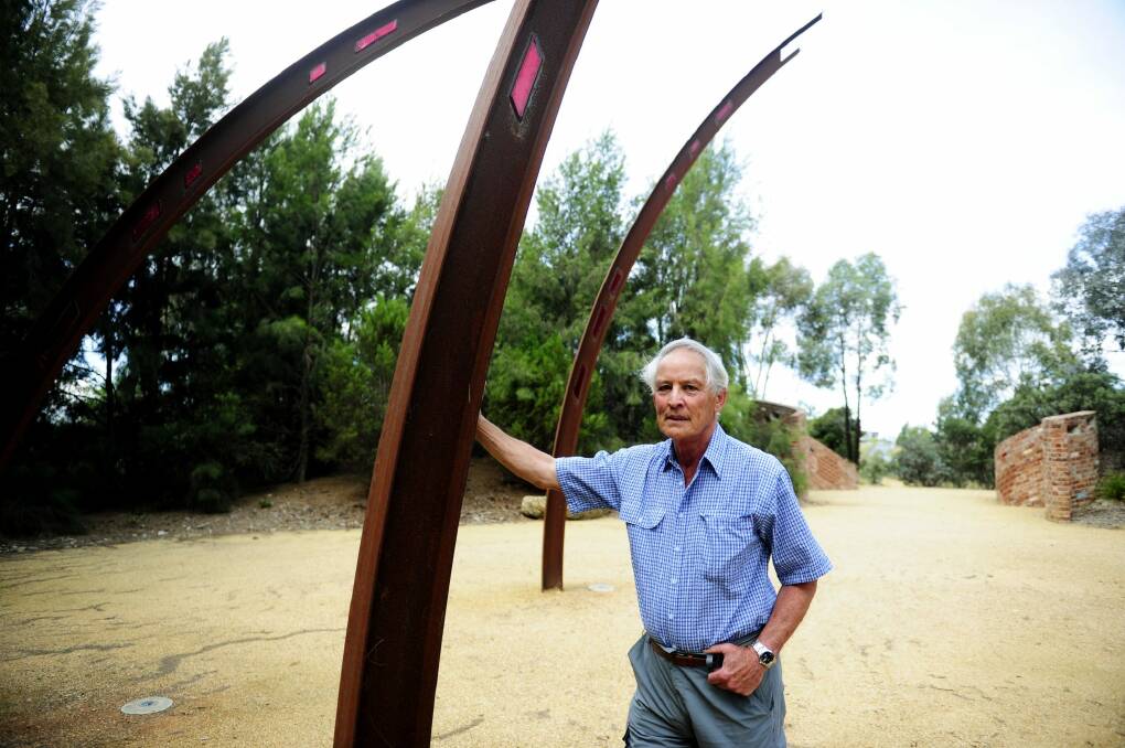 Ric Hingee, pictured at the ACT Bushfire Memorial, believes authorities still haven't learned critical lessons in bushfire preparedness from the 2003 disaster.  Photo: Melissa Adams