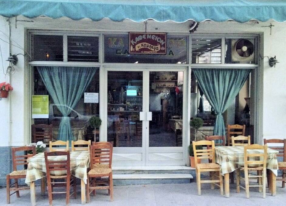 Greece cafe. Photo: Theo Pantazis