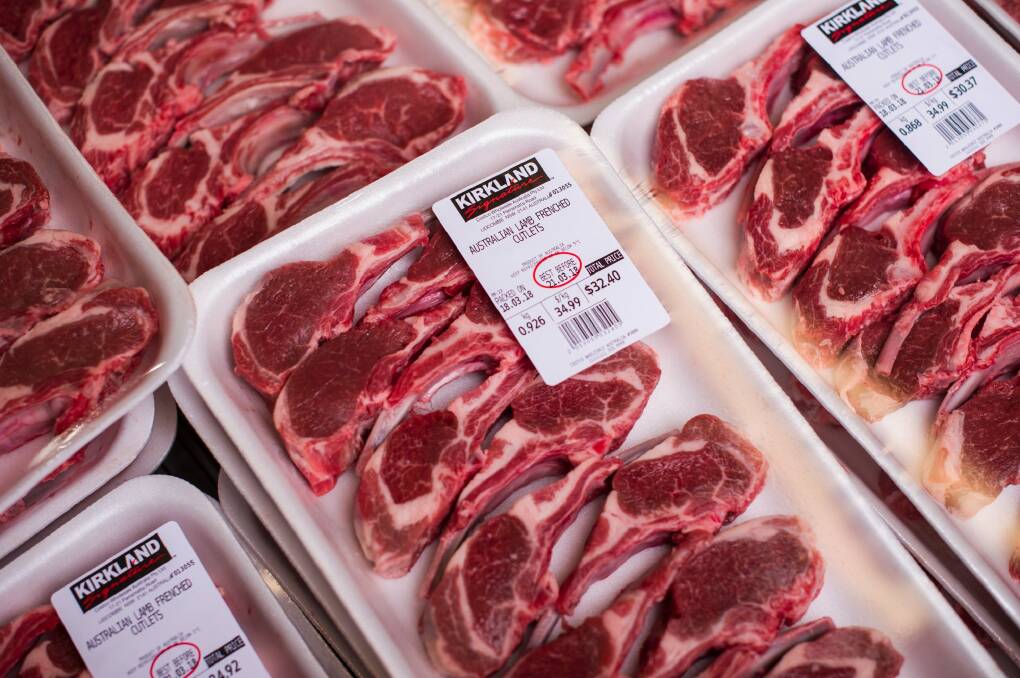 Most Canberrans head to Costco for cheap meat - and these lamb cutlets are a favourite. Photo: Dion Georgopoulos