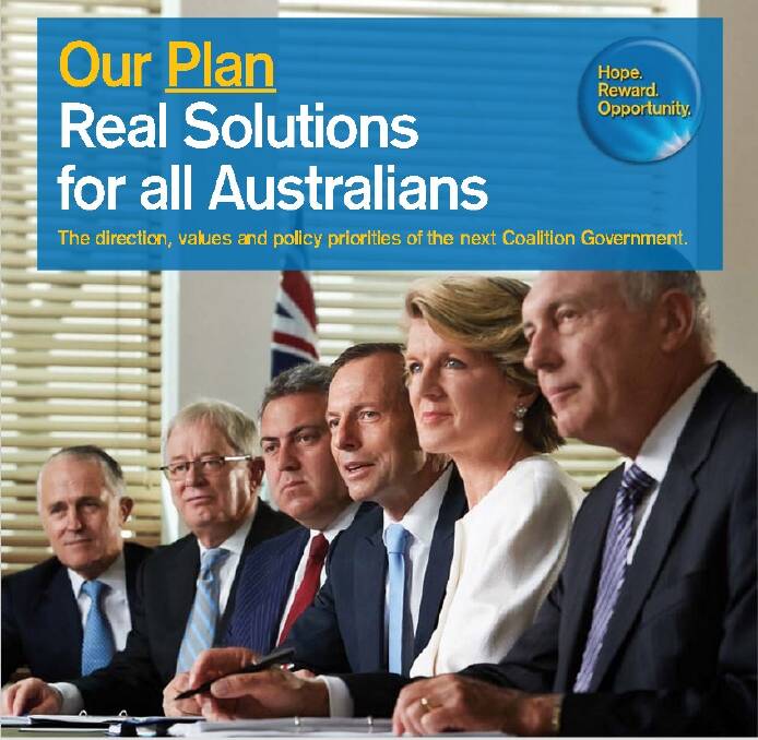 A picture used in Coalition advertisements at the last election.