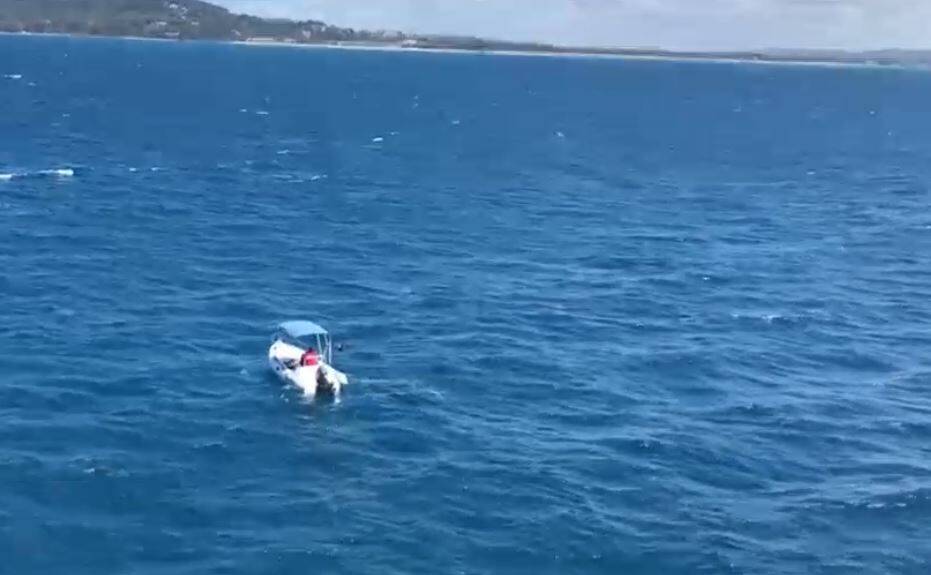 RACQ LifeFlight rescued a boatie who had been stuck on the water near Noosa for nearly 24 hours. Photo: RACQ LifeFlight