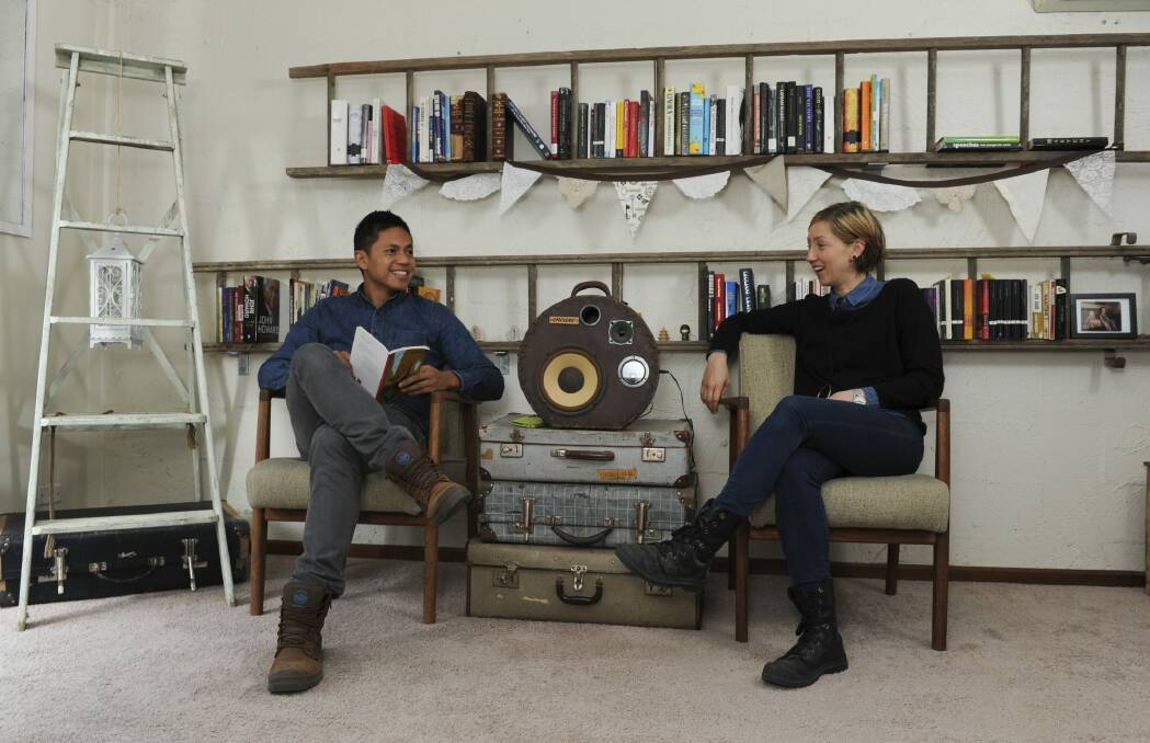 Carlo and Anita Krikowa of boy and girl co at their house in Evatt. Photo: Graham Tidy