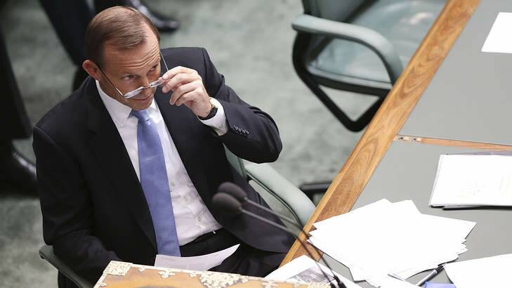 Oppostion Leader Tony Abbott during House of Representatives question time on Thursday. Photo: Getty Images