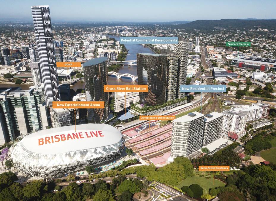 The proposed Brisbane Live development would be a potential host stadium for Olympic events. Photo: Supplied