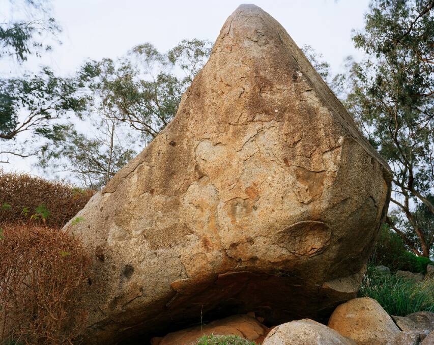 Fiona Amundsen's <i>Memorialising Stone (for Ebina san), Japanese Memorial Garden, Cowra (here)</i> is an articulate and evocative image. Photo: Supplied