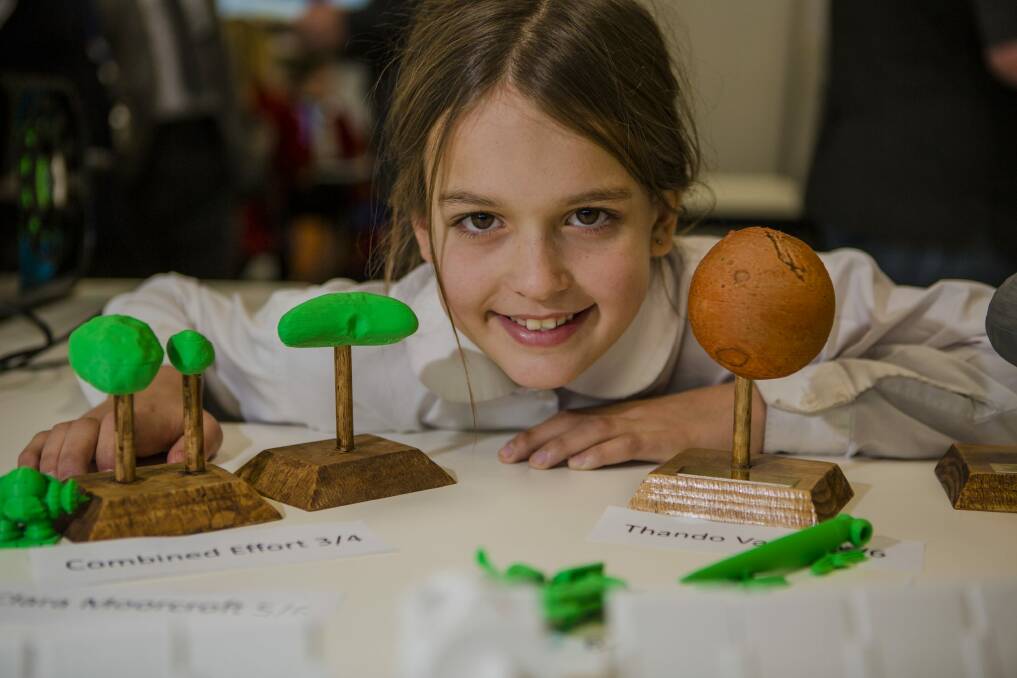 10-year-old Phoebe Hughes took part in the 3D Manufacturing Association Schools Education Program. Photo: Jamila Toderas