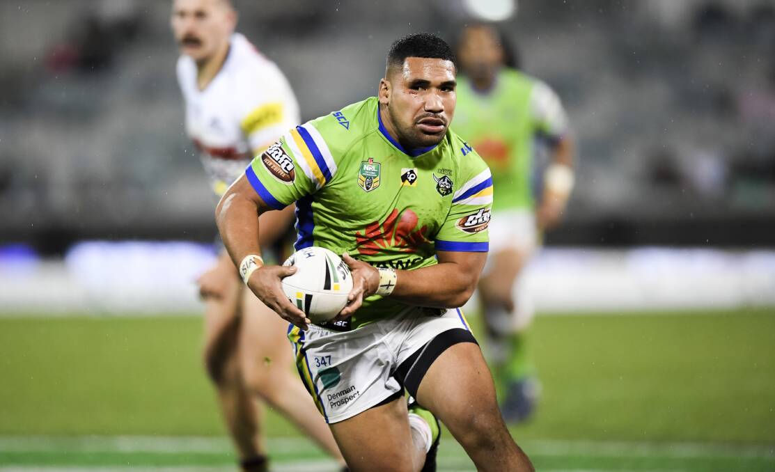 Siliva Havili is staying in Canberra. Photo: NRL Imagery