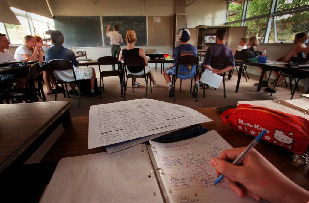 Photo Jason South, The Age.   Pic shows a generic picture for an education story / Teaching in the classroom. Photo: Jason South