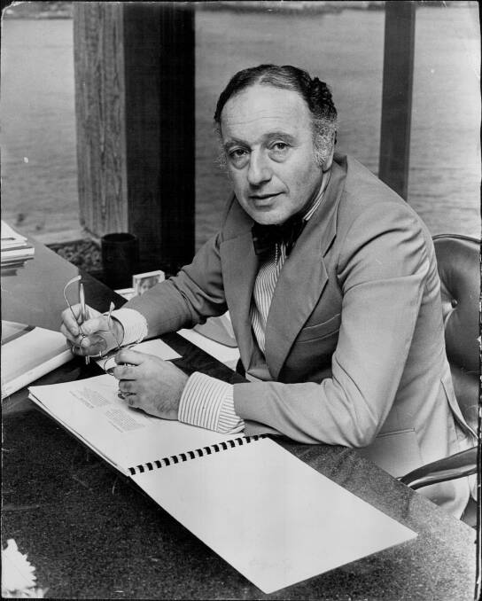 Renowned Australian architect Harry Seidler, pictured in 1974. Photo: The Canberra Times Archives