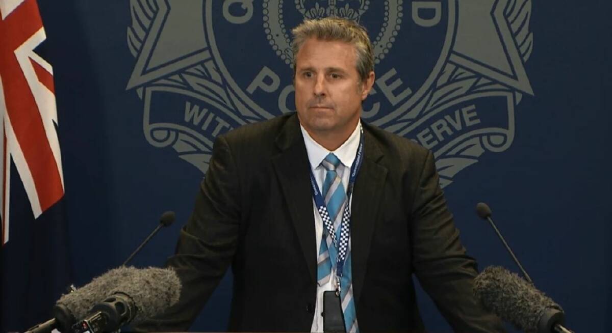Detective Acting Inspector Christopher Toohey is appealing for information about the death of 33-year-old man Robert Charles Frescon. Photo: Queensland Police
