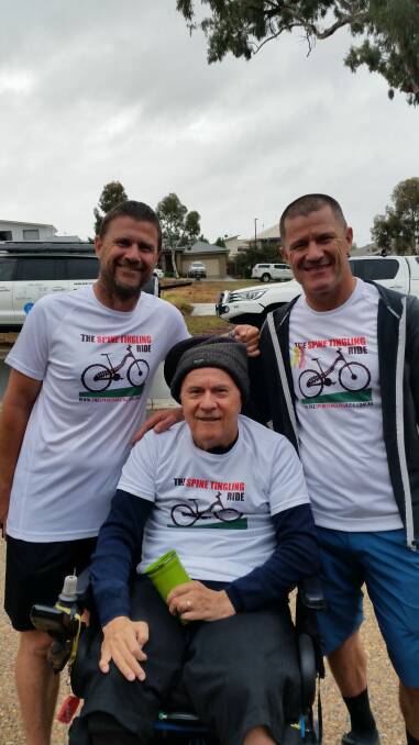 A close-knit family: Malcolm, Lud and Andrew Kerec. Photo: Supplied