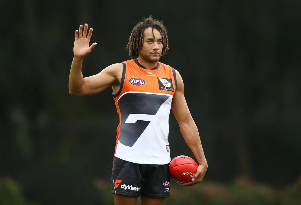 Giants debut: Tendai Mzungu was not wanted at the Dockers. Photo: Getty Images