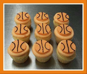 Erindale Cakery Bakery has celebrated Patty Mills winning an NBA title with basketball cupcakes. Photo: Supplied