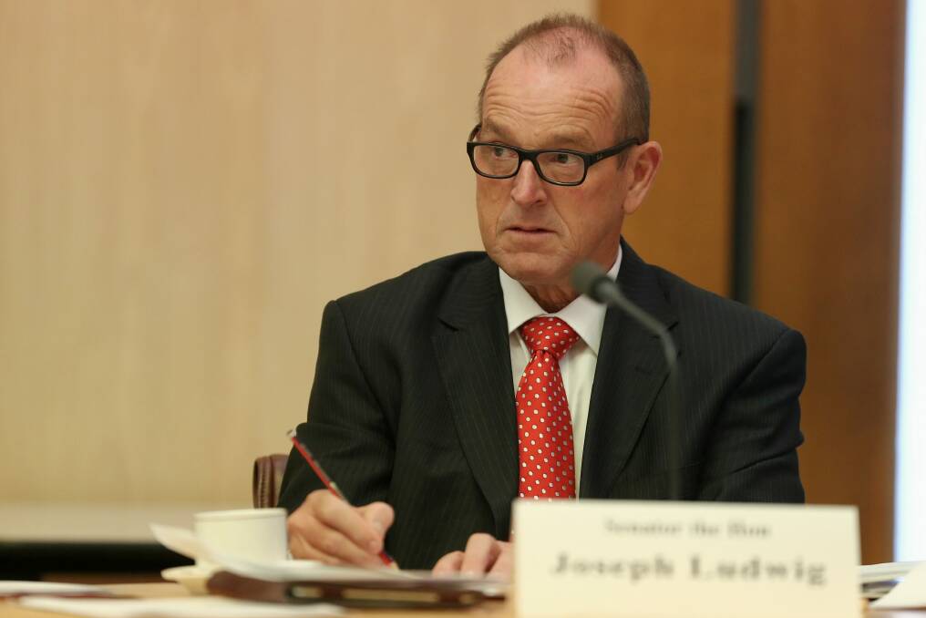 Senator Joe Ludwig asks pointy questions about what a Thermomix actually is. Photo: Alex Ellinghausen