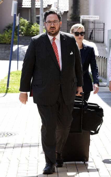 Low family barrister Matthew Hickey. Photo: David Hunt/AAP