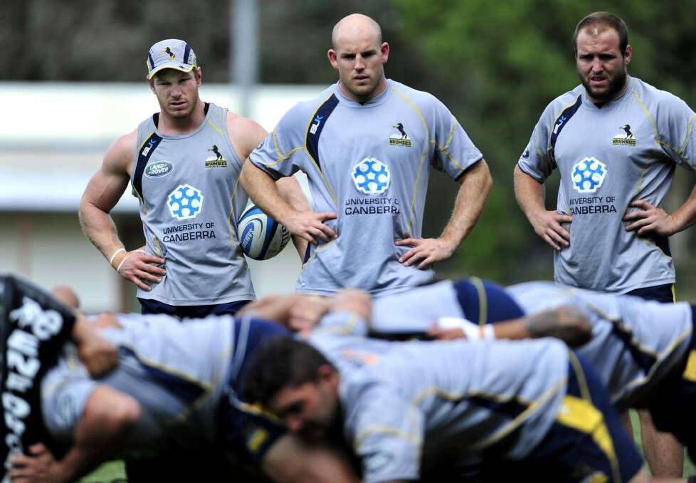 David Pocock and Stephen Moore have backed Michael Cheika to succeed. Photo: Melissa Adams