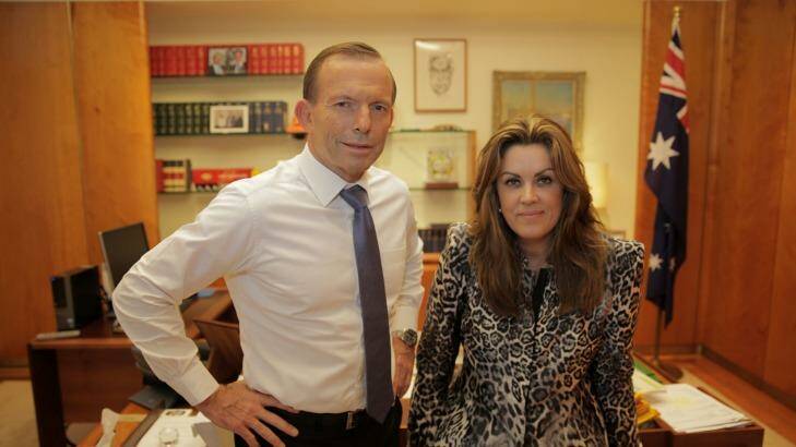 Confronting: Prime Minister Tony Abbott says he wishes women did not wear burqas, while his chief of staff, Peta Credlin, has expressed support for a ban in Parliament House.