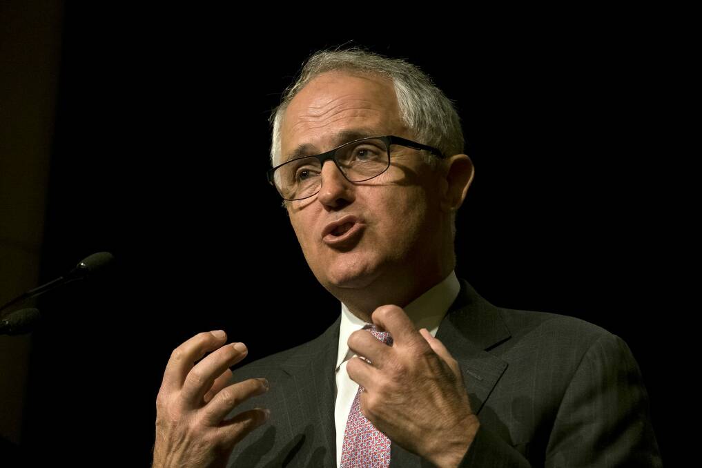 Prime Minister Malcolm Turnbull makes his case for economic reforms in Melbourne. Photo: Luis Ascui