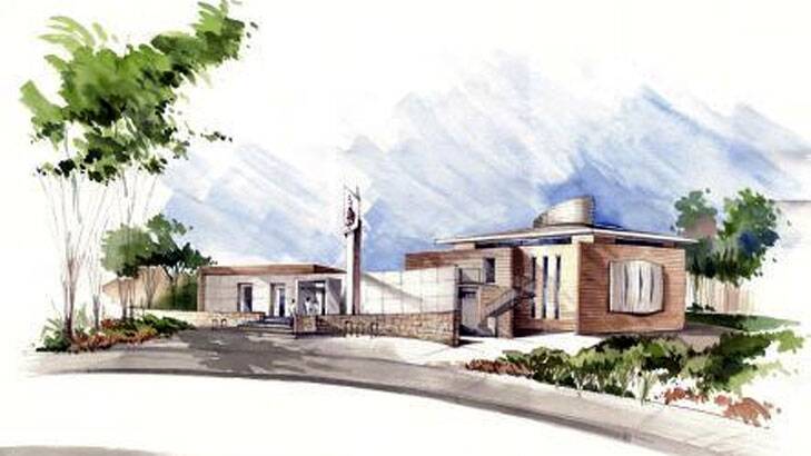 An artist's impression of the mosque proposed for Gungahlin. Photo: Supplied
