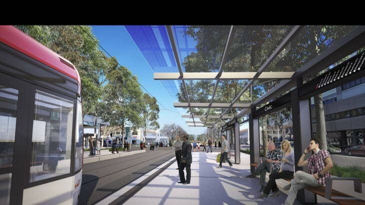 What the light rail may look like.
