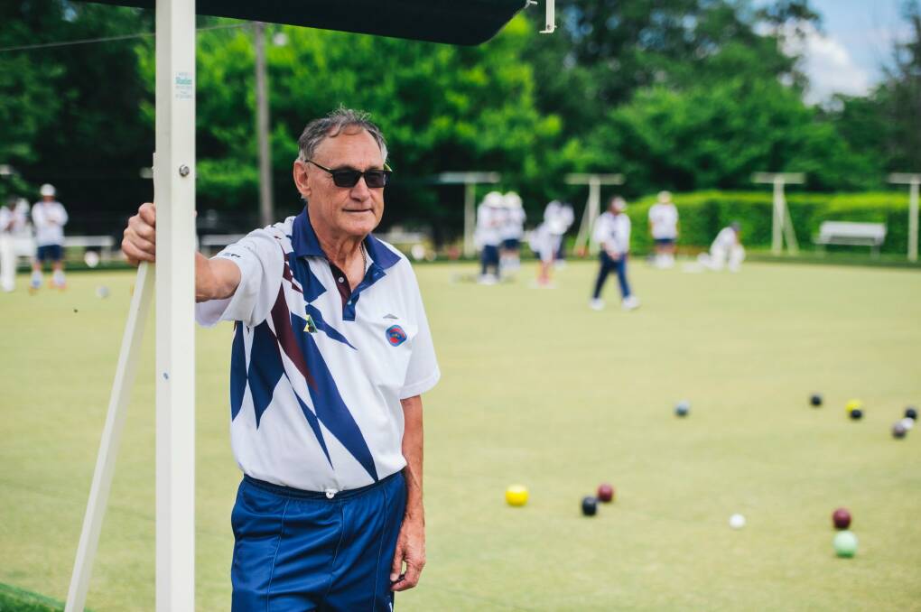 Canberra City Bowling Club president Bob Powell is concerned for the future of the club as the planned move to Gungahlin has been postponed. Photo: Rohan Thomson