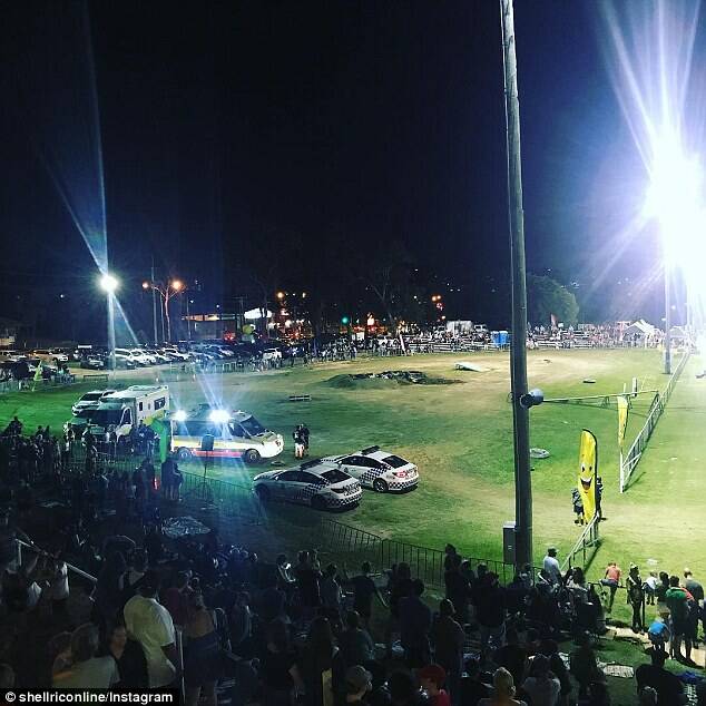 Emergency services responded to a crash at a monster truck show at Mount Gravatt. Photo: Shellriconline/Instagram.