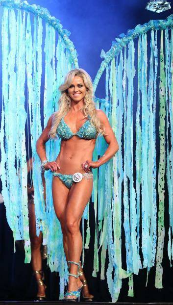 Alicia Gowans competing in women's beauty fitness and fashion competitions. She will compete in Las Vegas this month. Photo: Supplied