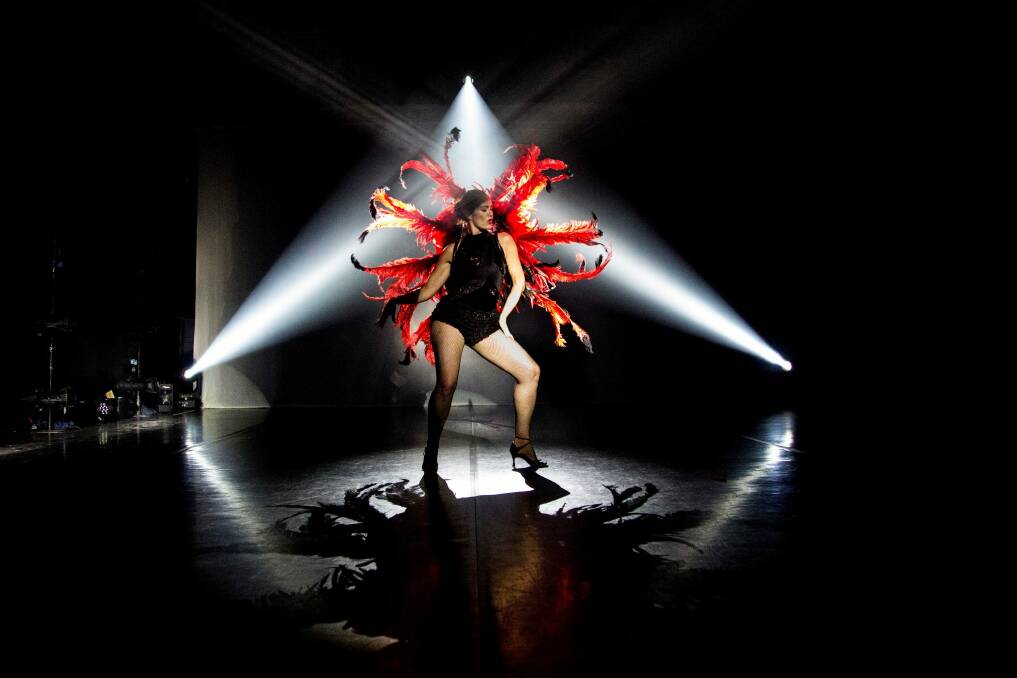 Liz Lea's new dance show RED is a multi-media experience. Photo: Lorna Sim Photography