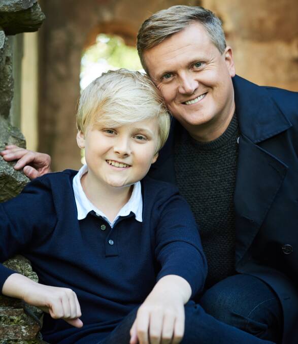 Singer Aled Jones, right and his son Lucas Photo: Supplied