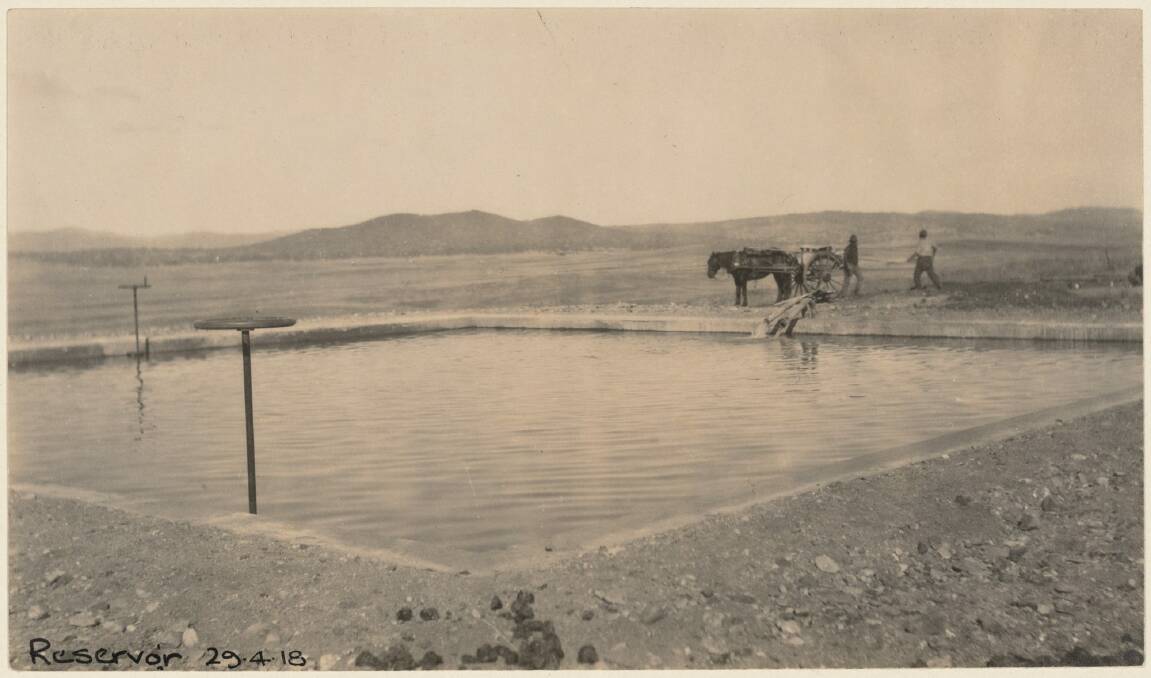Bare land: The Radio Hill Reservoir in 1918. Photo: National Library of Australia