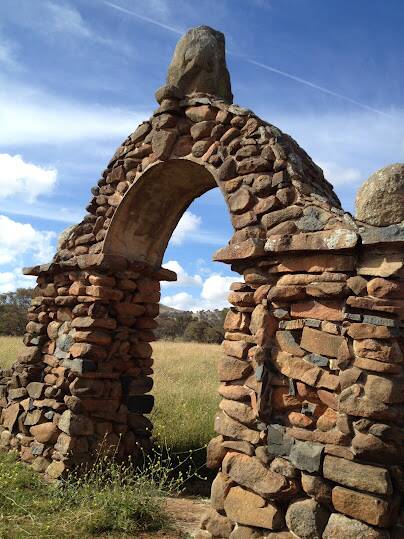 The main arch at Environa, a subdivision that never got off the ground. Photo: John Evans