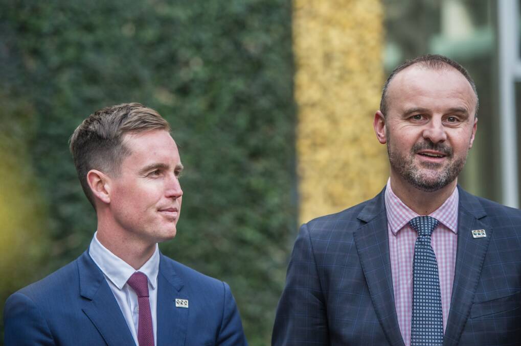 ACT Chief minister Andrew Barr Photo: Karleen Minney