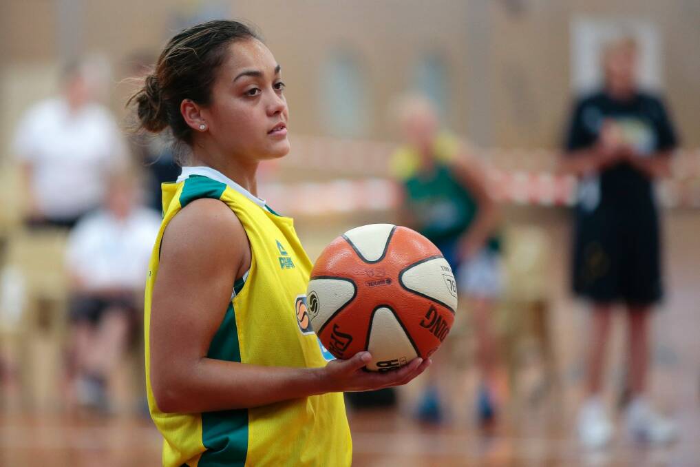 Leiliani Mitchell is racing the clock to be fit for the first round of the WNBL season. Photo: Jeffrey Chan